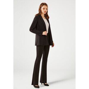 Betabrand Classic Dress Pant Yoga Bootcut Pant in Black Work Career Athleisure